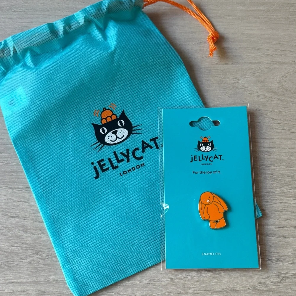 Jellycat Orange Bunny Pin